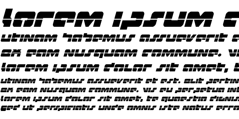 Sample of Boomstick Laser Italic Italic