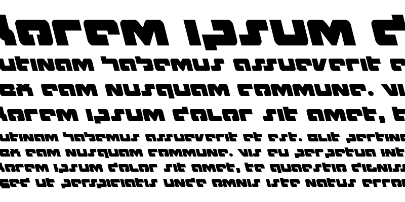 Sample of Boomstick Leftalic Italic