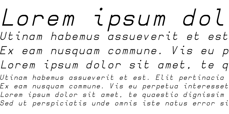 Sample of Borgen Oblique