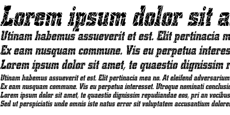 Sample of Borghs-Cracked-Condensed Italic