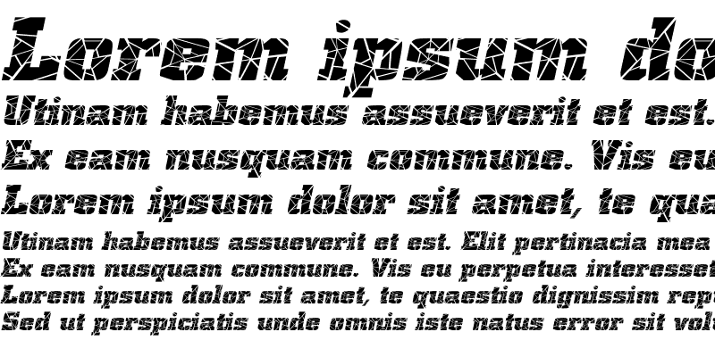 Sample of Borghs-Cracked-Extended Italic