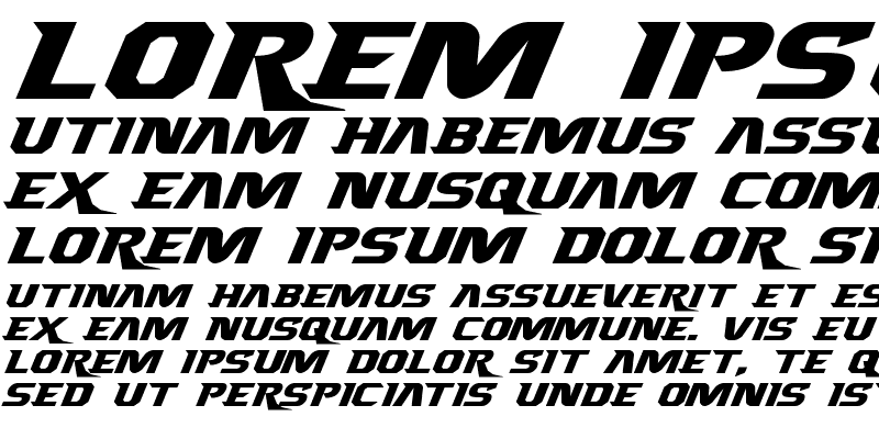 Sample of Borgsquad Expanded Italic