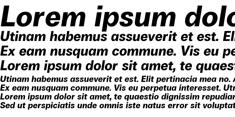 Sample of Boring Sans A Trial Bold Italic