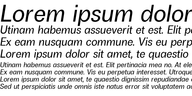 Sample of Boring Sans A Trial Italic