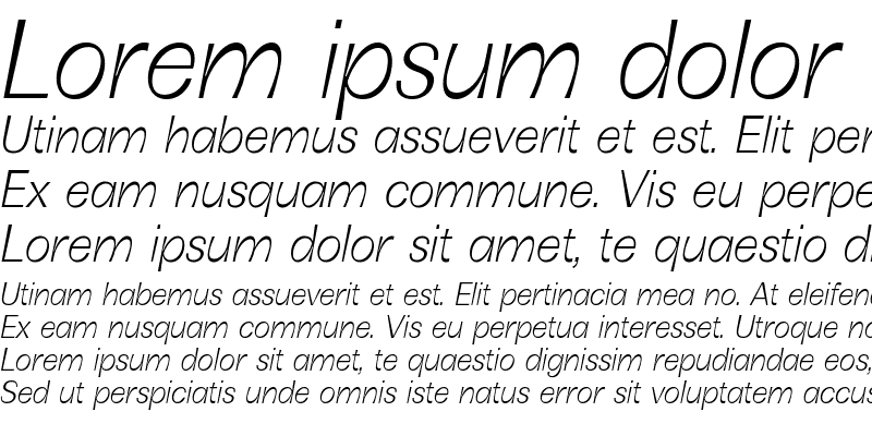 Sample of Boring Sans B Trial Light Italic