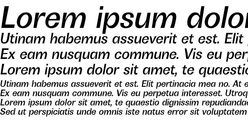 Sample of Boring Sans B Trial Medium Italic