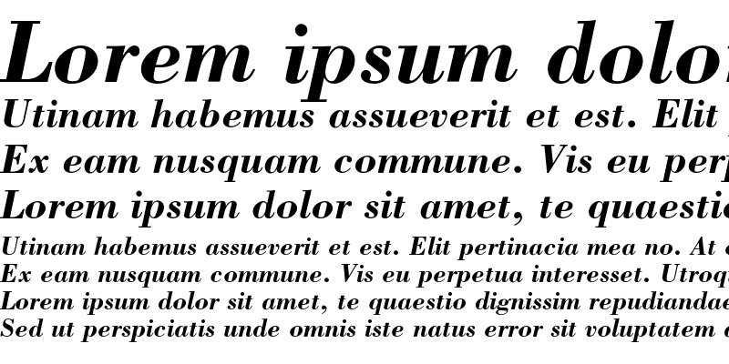 Sample of BorjomiC Bold Italic