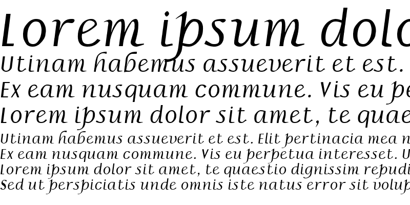 Sample of Borzoi Italic