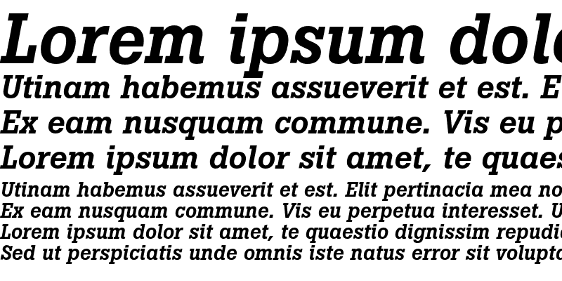 Sample of Boton Medium Italic