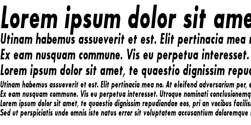 Sample of Bougan BlackCondensed SSi Bold Condensed Italic