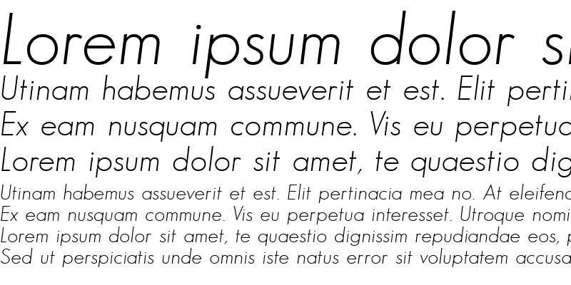 Sample of Bougan SSi Italic