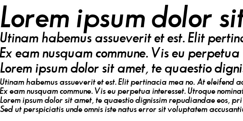 Sample of BouganSSK Bold Italic