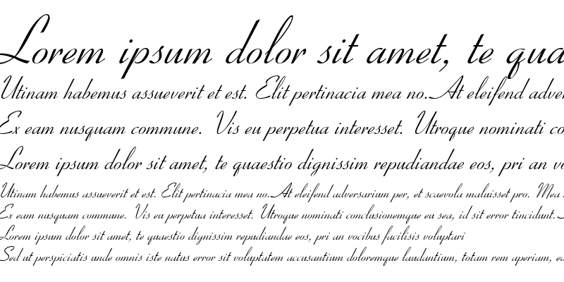 Sample of Bow Italic