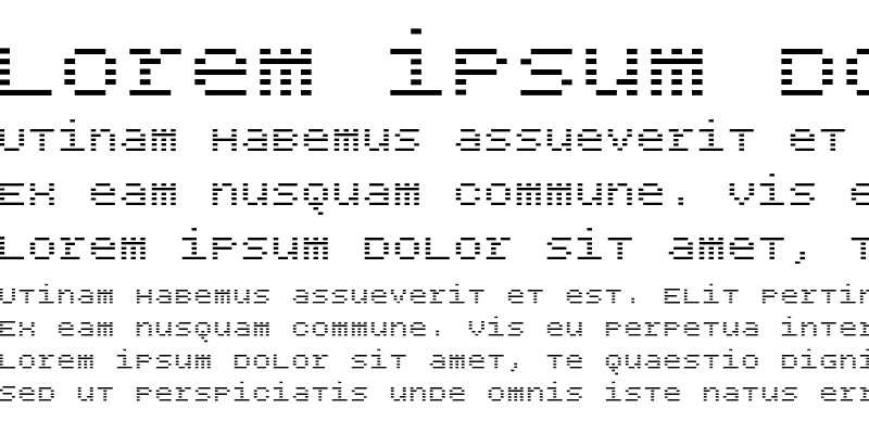 Sample of BPdotsUnicaseMinus Bold