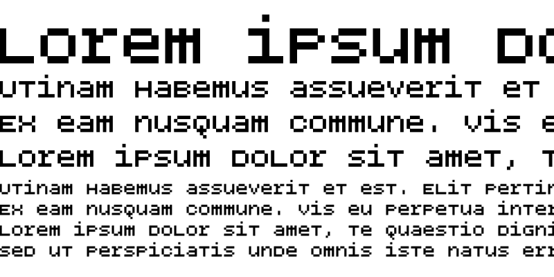 Sample of BPdotsUnicaseSquare Bold