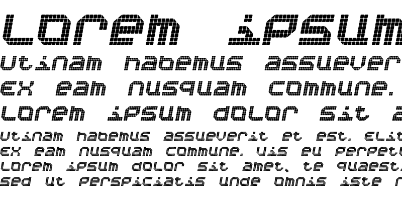 Sample of Bpositive Medium Italic