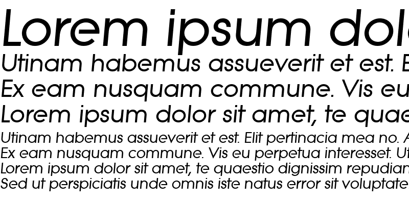 Sample of BradBecker Bold Italic