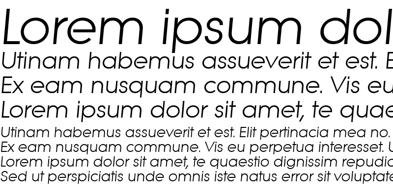 Sample of BradBecker Italic