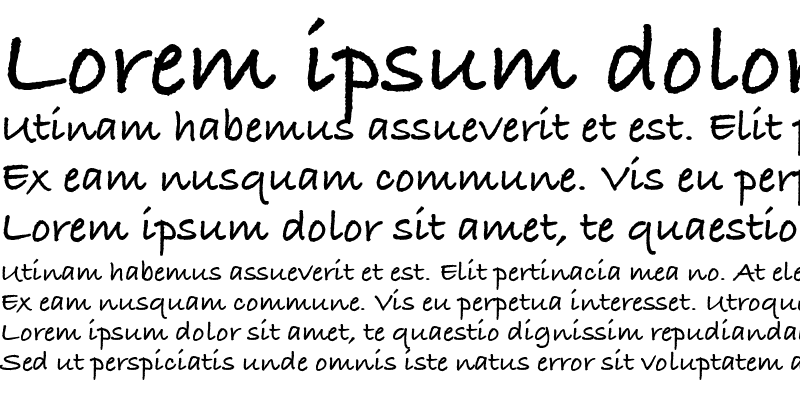 Sample of BradleyHand ITC Bold