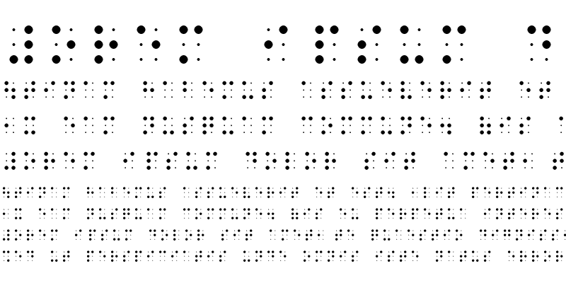 Sample of Braille-HC