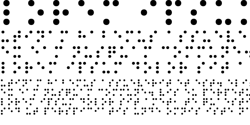 Sample of Braille Normal Regular