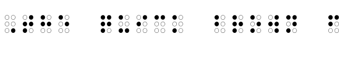 Preview of Braille Outline Regular