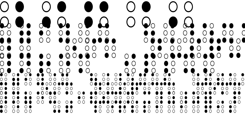 Sample of Brailled