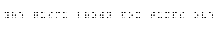 Preview of BrailleHC Regular