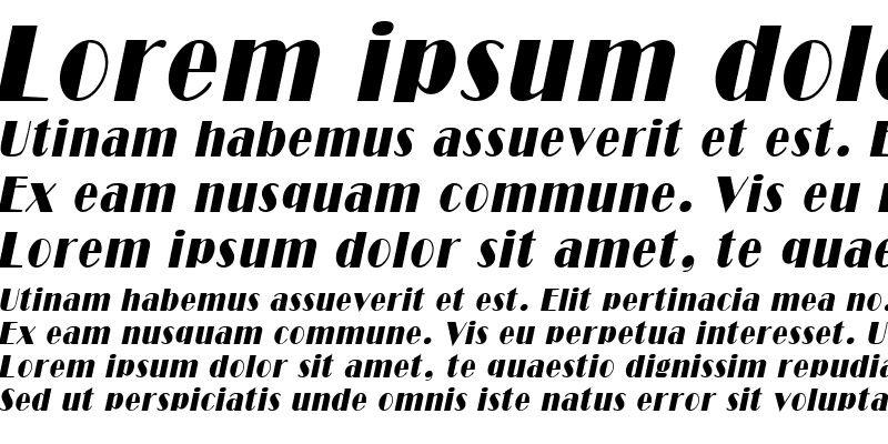 Sample of Brando Condensed Italic
