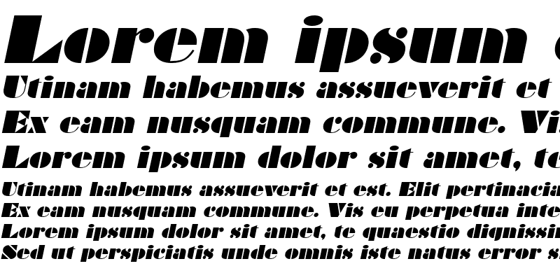 Sample of Bravado Italic