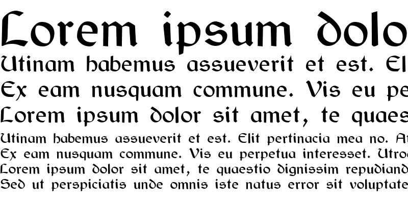 Sample of Bretagne Gaelic Regular