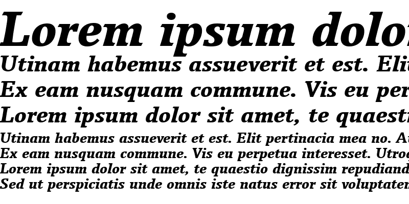 Sample of BreughelTBla Italic