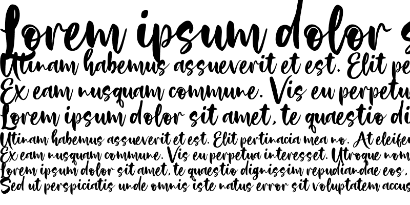 Sample of Briasantika Regular