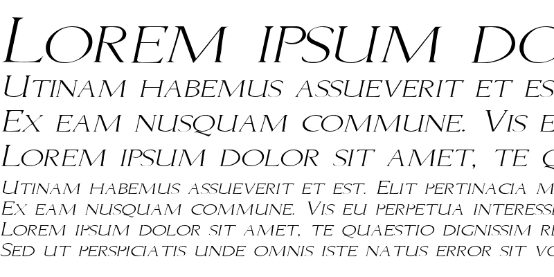 Sample of BriceExtended Italic