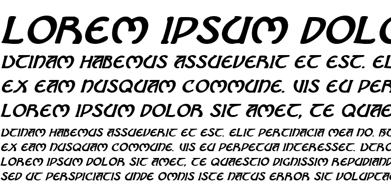 Sample of Brin Athyn Bold Italic Bold Italic