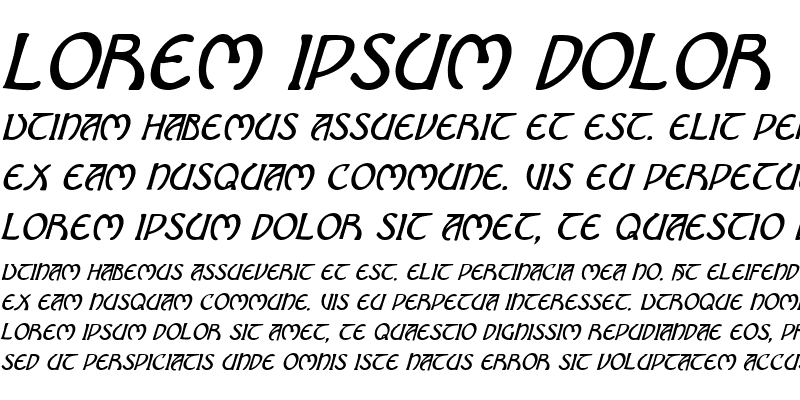 Sample of Brin Athyn Condensed Italic Condensed Italic