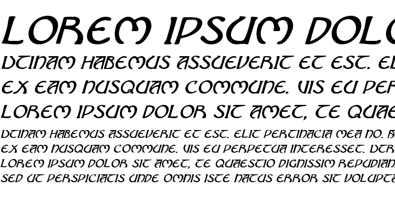 Sample of Brin Athyn Italic Italic