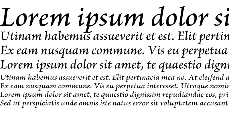 Sample of Brioso Pro Medium Italic Caption