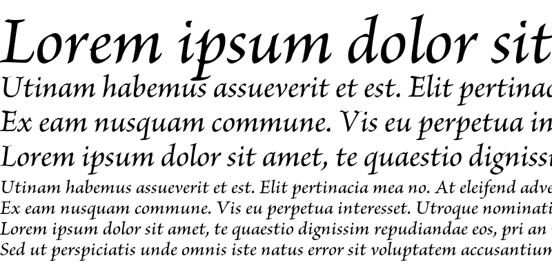 Sample of Brioso Pro Medium Italic