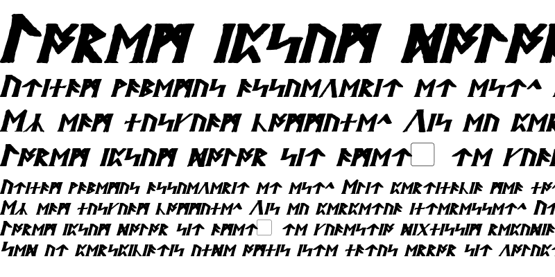 Sample of Britannian Bold Italic