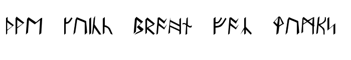 Preview of Britannian Runes Regular