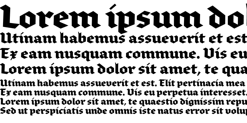 Sample of BrokenscriptBold