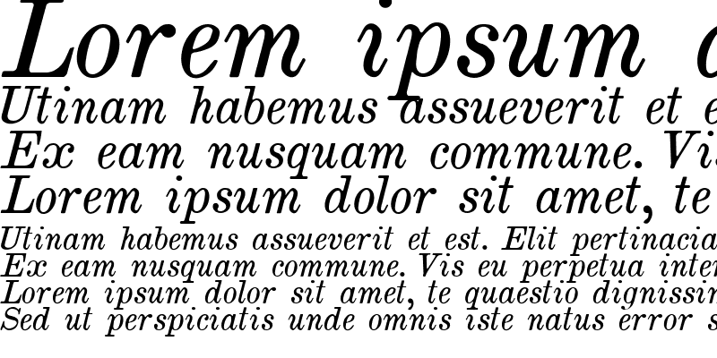 Sample of Brokgauz & Efron Italic