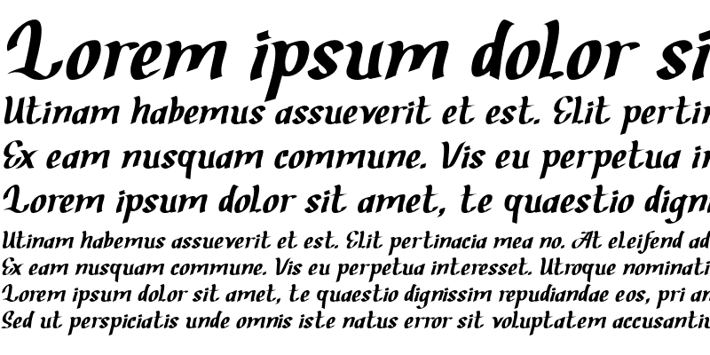 Sample of Brother Zoned Italic