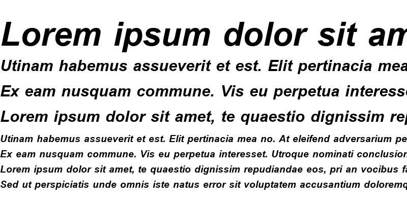 Sample of BrowalliaUPC Bold Italic