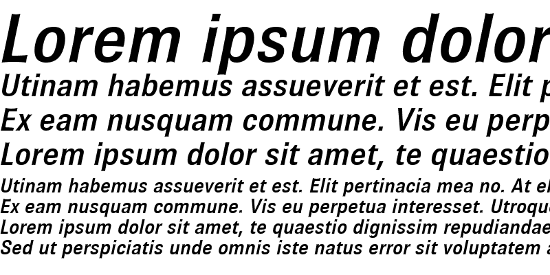 Sample of BrownMedium Italic