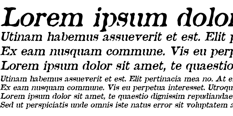 Sample of Brunine Italic