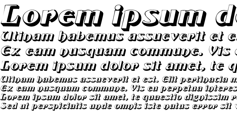 Sample of Brunswyk Italic