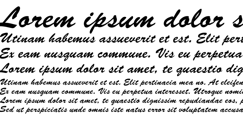 Sample of Brush-Script Italic
