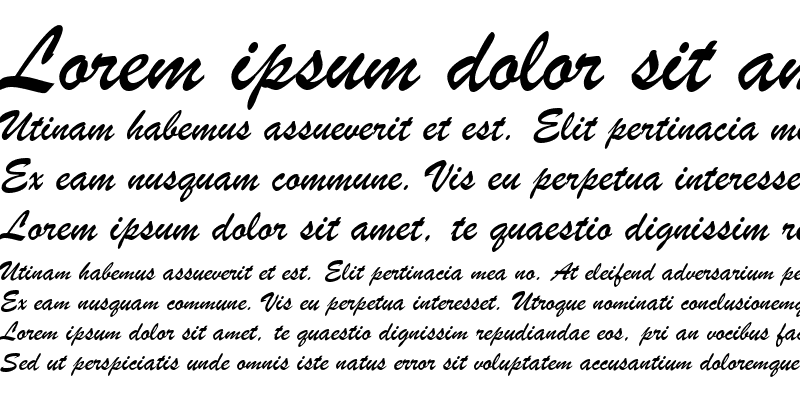 Sample of Brush Script MT Italic